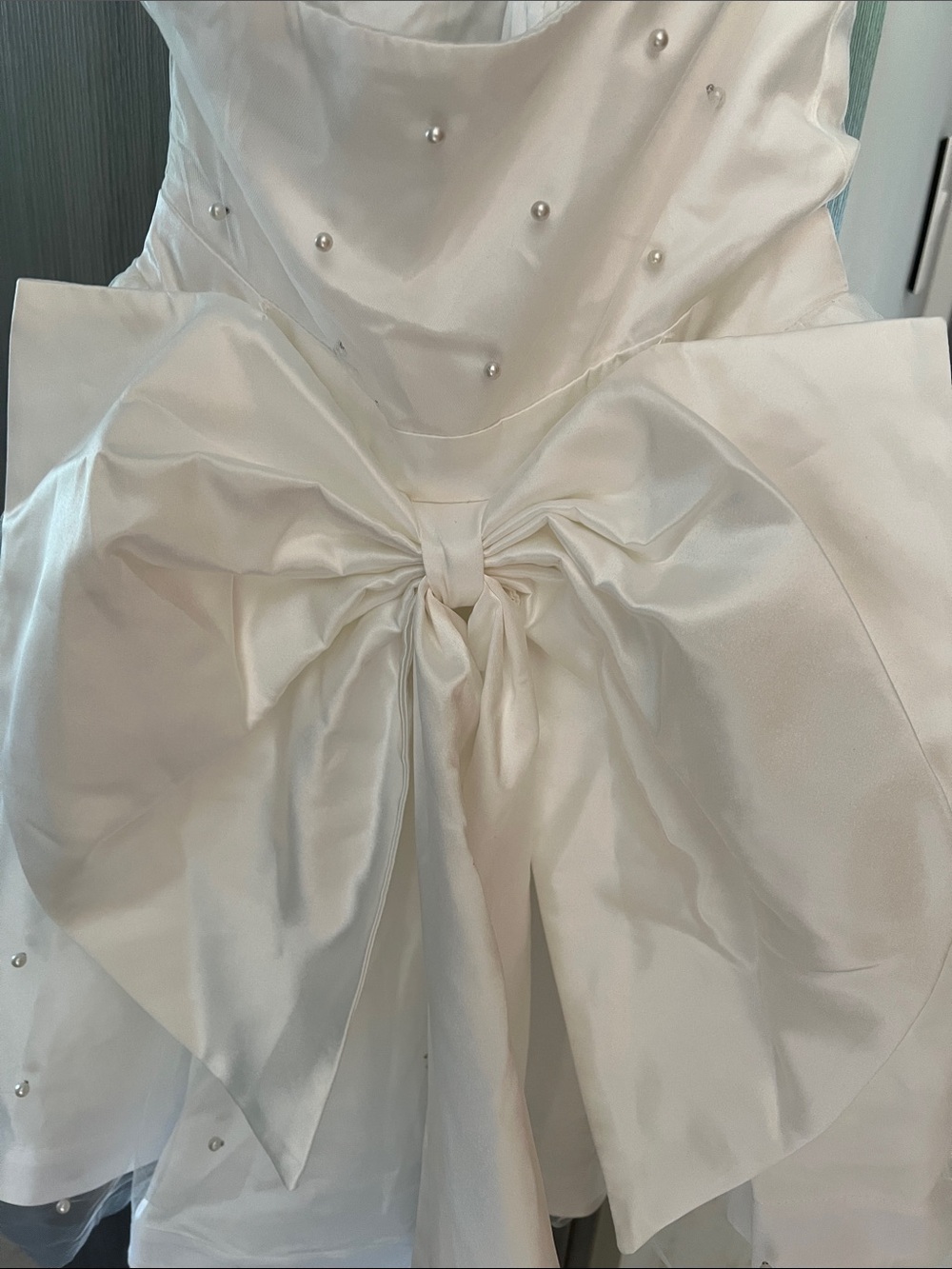NWT REVOLVE Australia SHOWPO Cailene pearl stud tulle fit flare mini dress US 0 - Picture 14 of 15